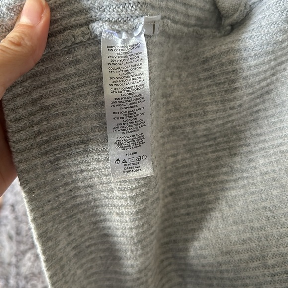 Loft grey knit open cardigan - Picture 4 of 4